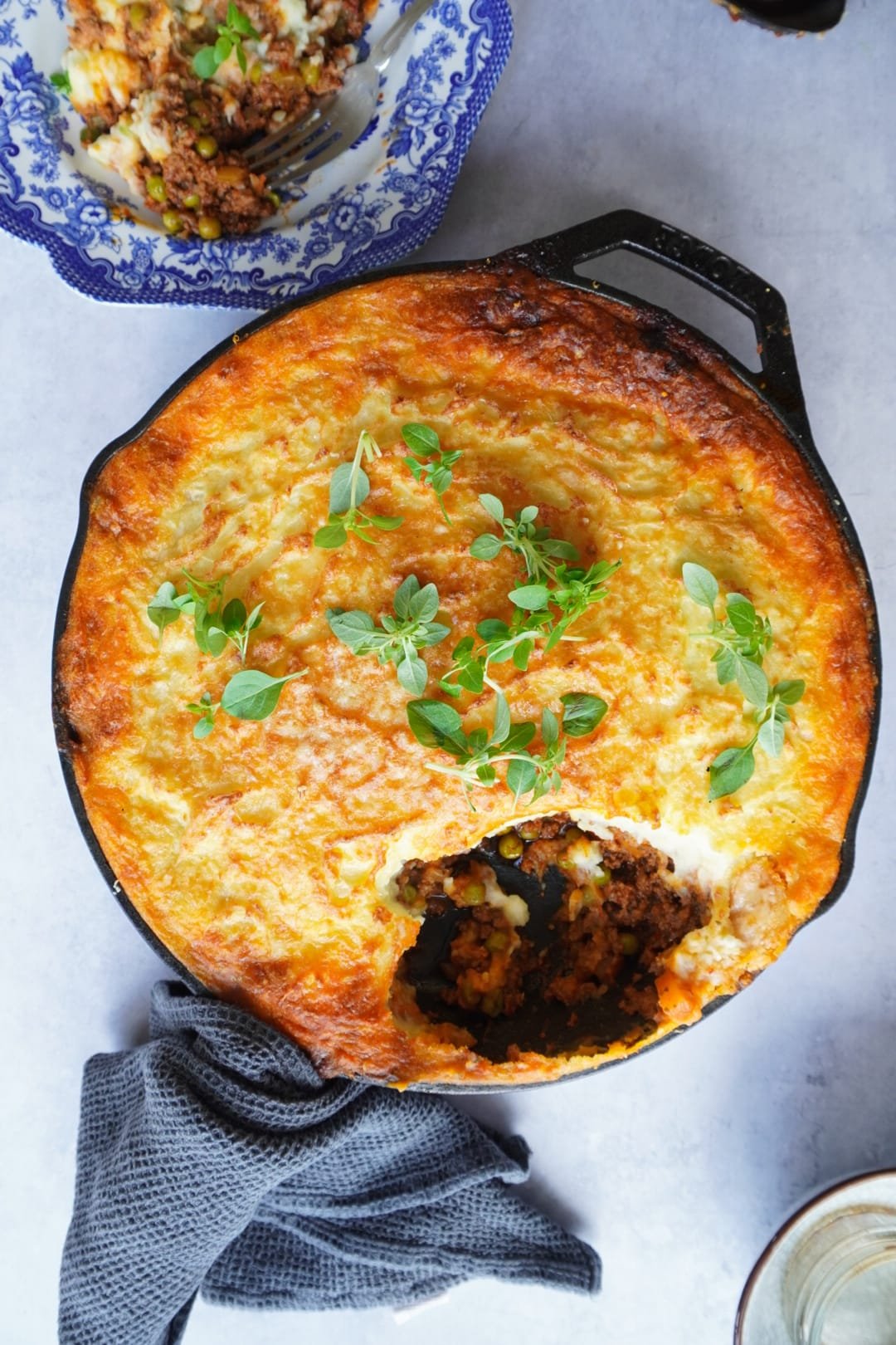A nice and warm take on the Classic English Shepherds Pie to fill your dining table.