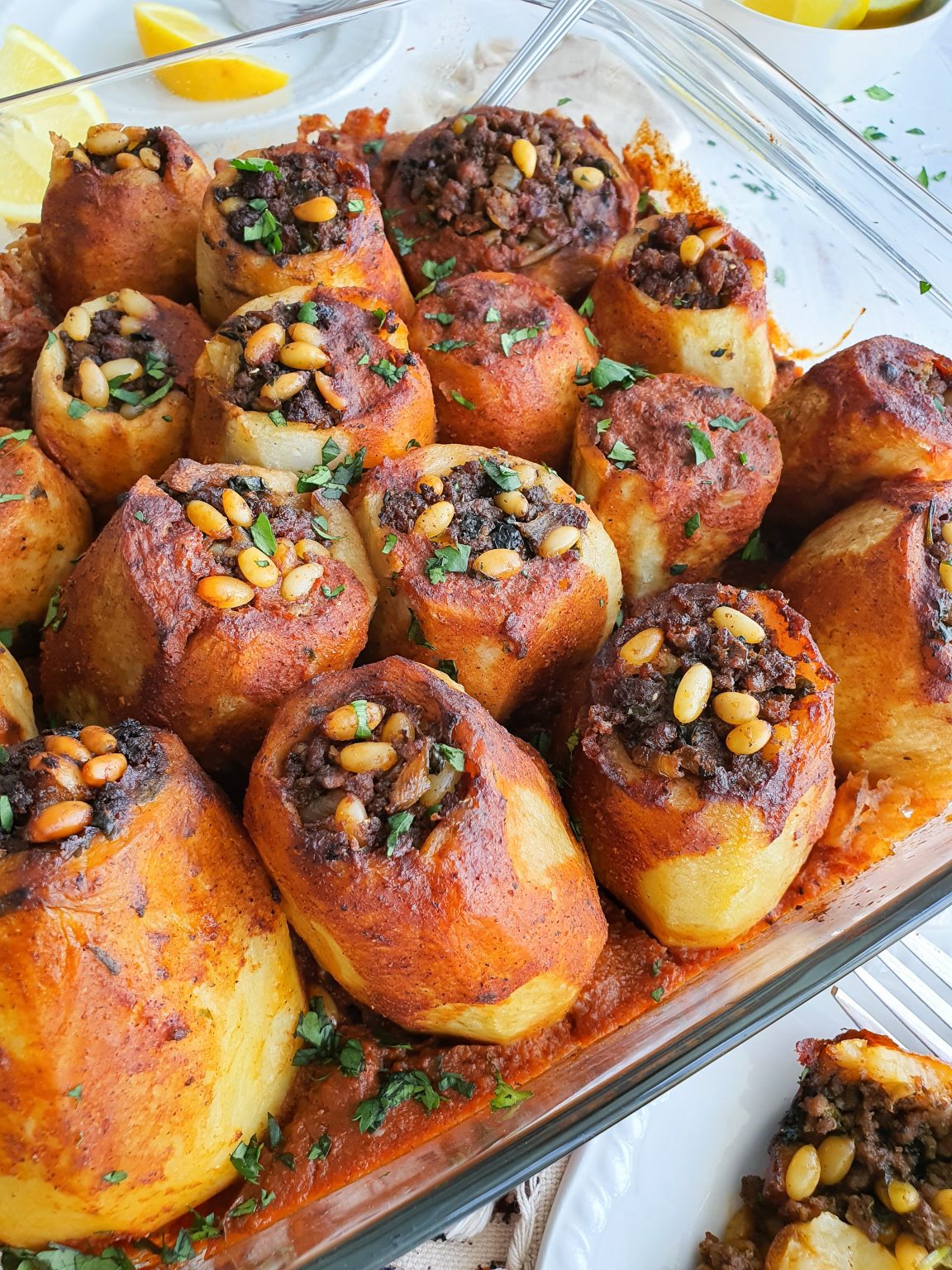Batata Mahshi Egyptian Stuffed Potatoes PEANUTSWIRLS