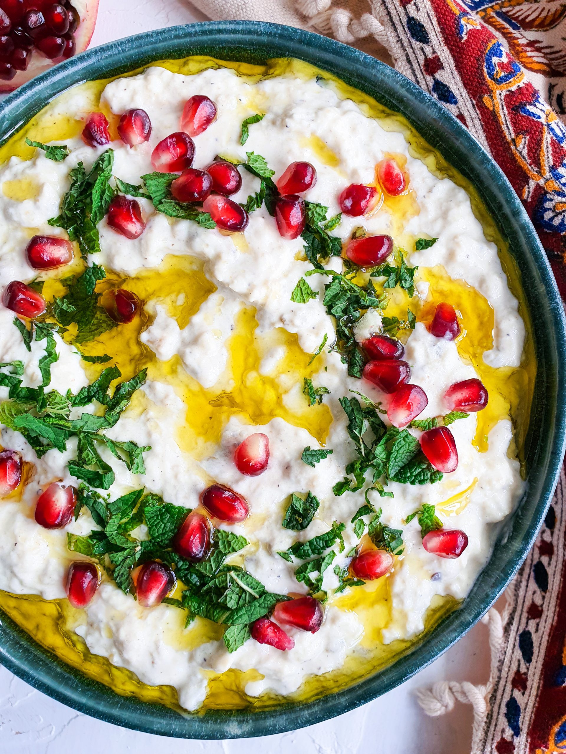 Mutabal Arabic Eggplant Dip PEANUTSWIRLS