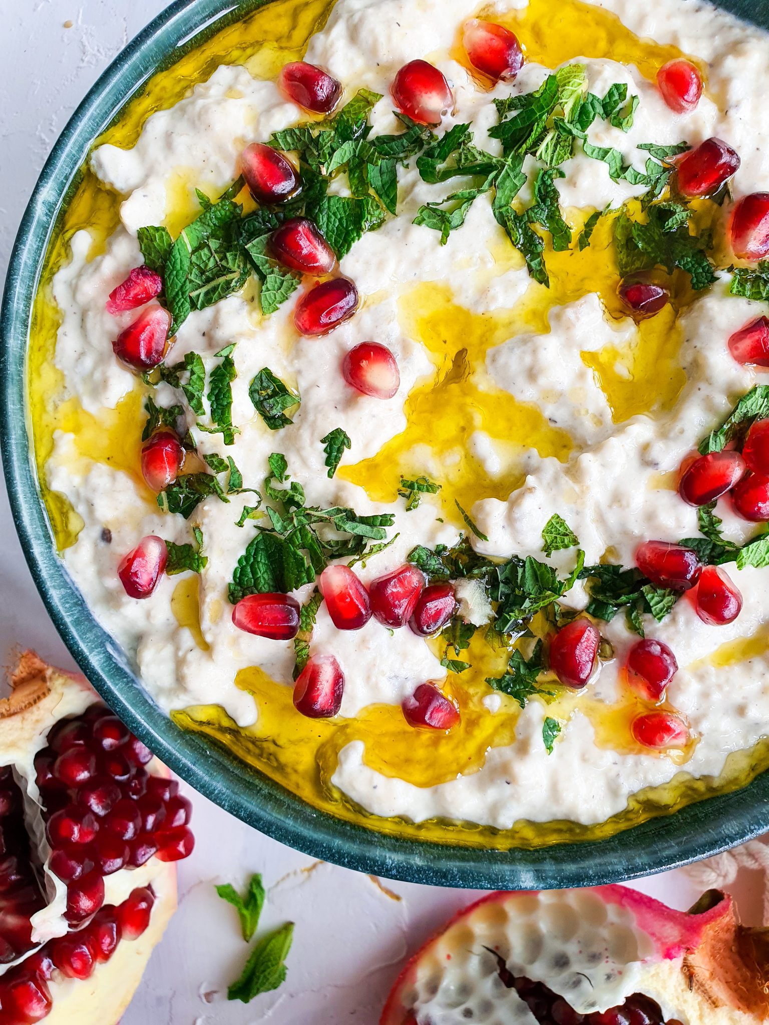 Mutabal Arabic Eggplant Dip PEANUTSWIRLS