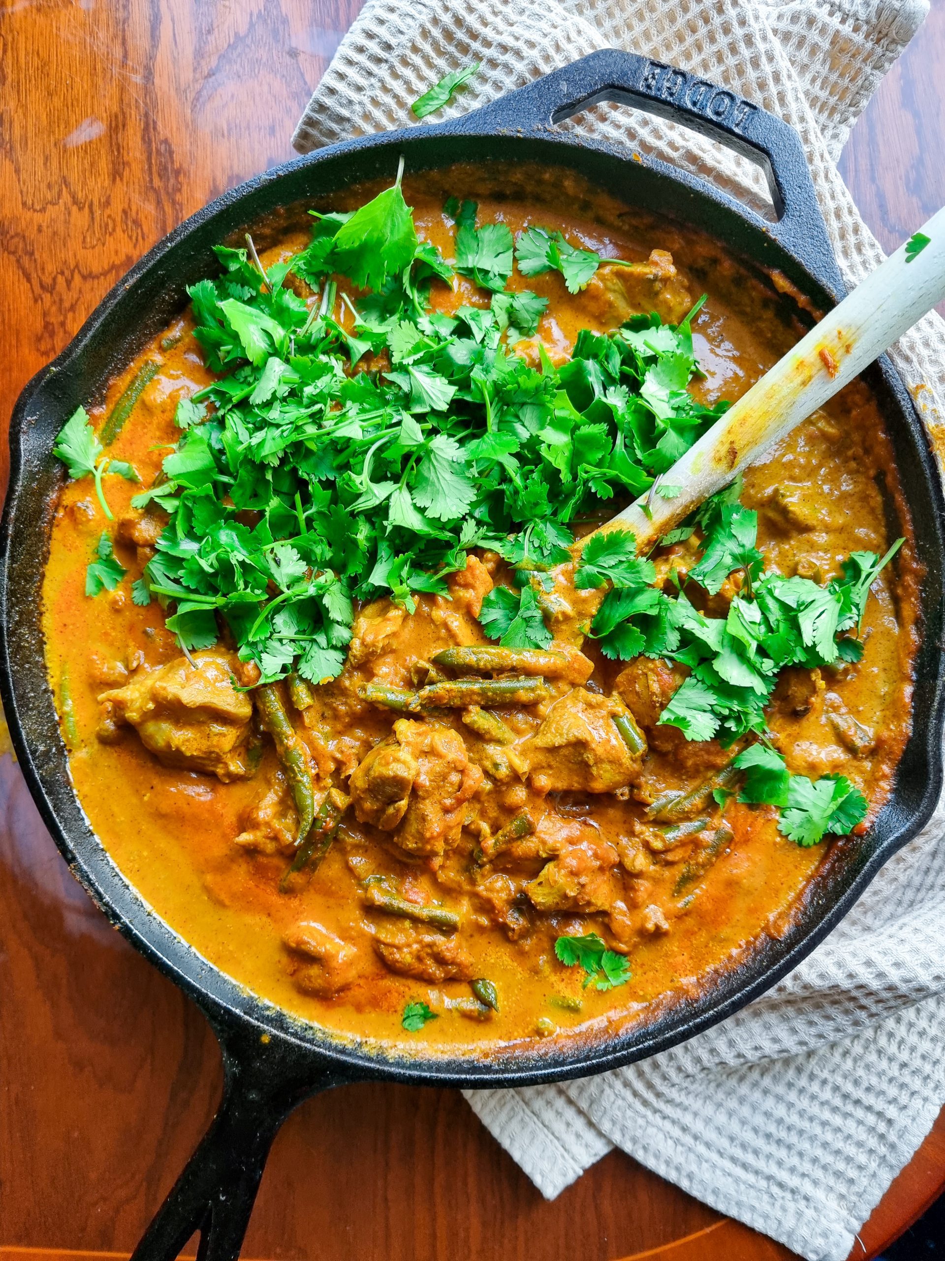 Creamy Chicken and Green Beans Curry