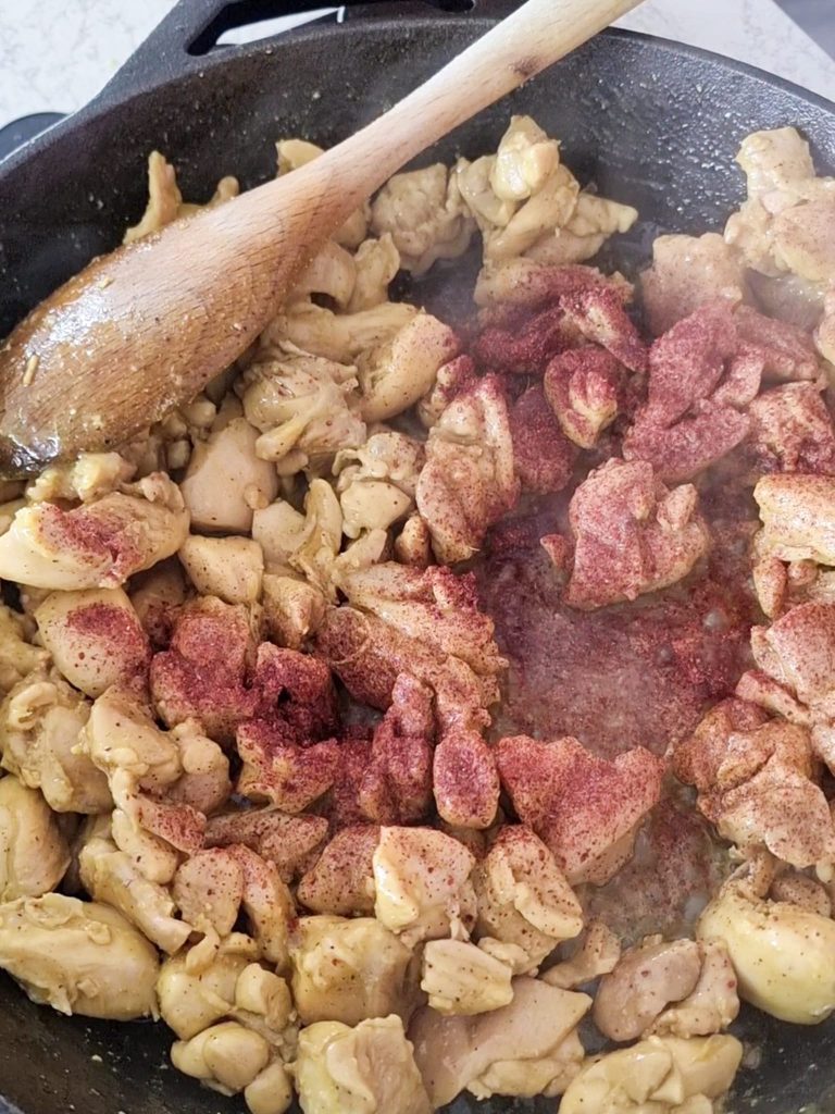 Sumac Chicken with Buttery Tomatoes