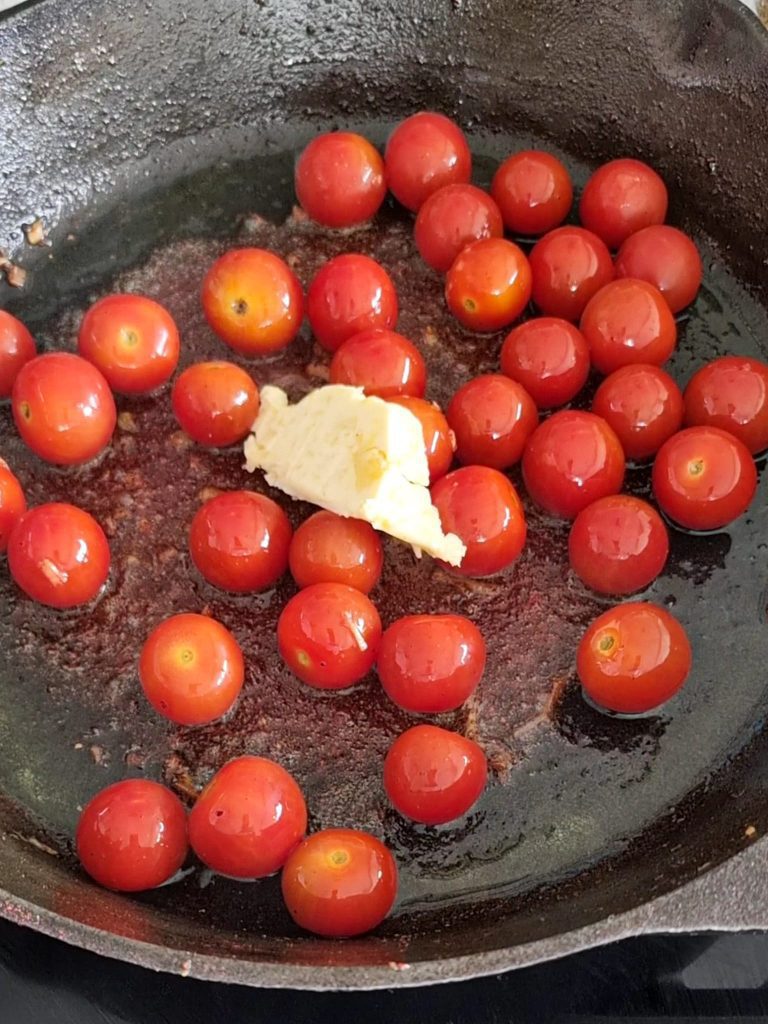 Sumac Chicken with Buttery Tomatoes