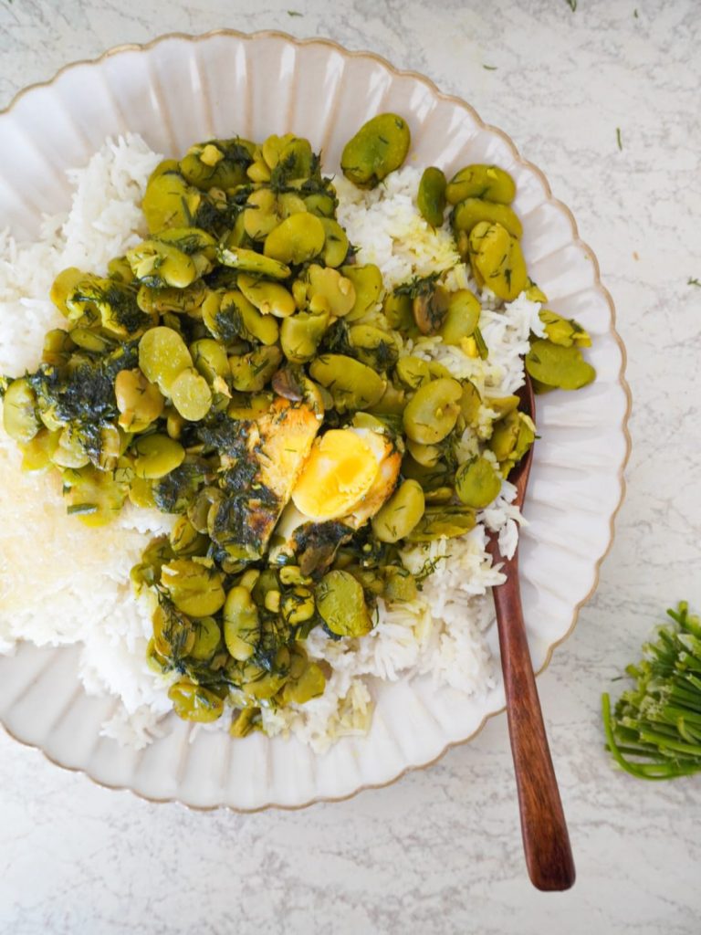 Persian Dill and Fava Bean Stew PEANUTSWIRLS