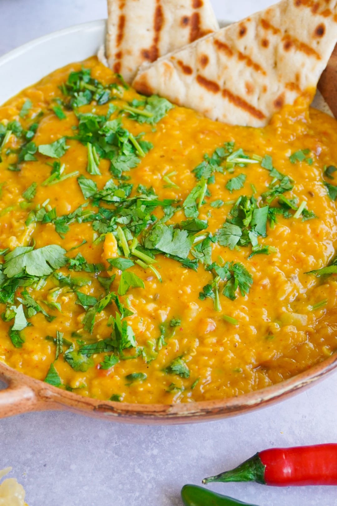 Finally, the delicious dal tadka is ready to be served