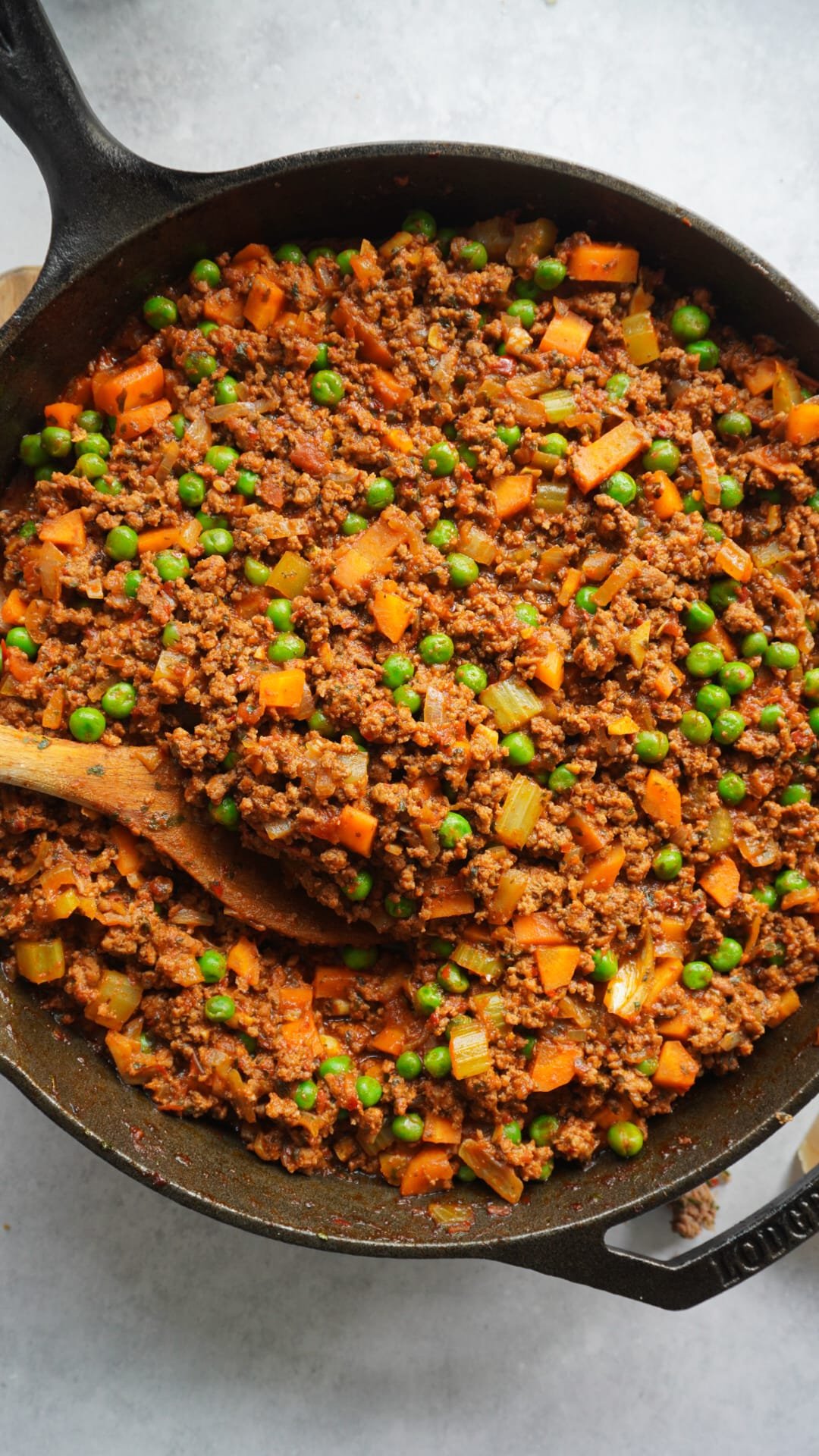 The mixture of a Classic English Shepherds Pie